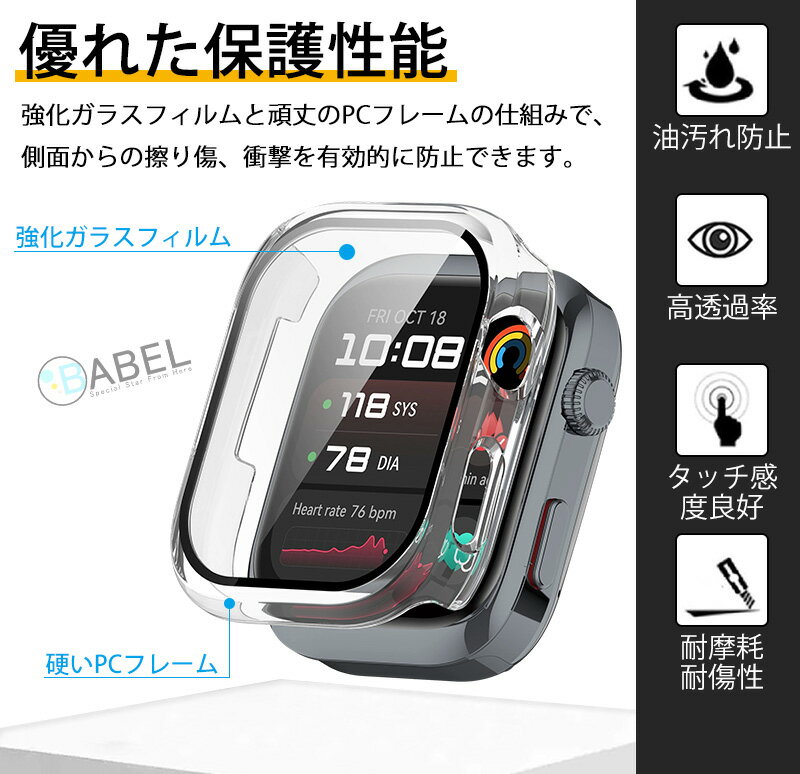 HUAWEI Watch D2 ������ ���饹�ե����+PC�ե졼�� HUAWEI Watch D2���С� ���η� �ݸ�С� �ե��������� �����å�D2 �������饹 �վ��ե���� ���ޡ��ȥ����å� ������ ���� �վ��ݸ� �ե���� �����ݸ� ��Ʃ��Ψ �ɿ� �����ɻ� ���� ���� �Ѿ׷� �ϡ���PC �ݸ����