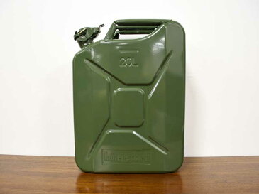 メタル フューエルカン クラシック 20L ウォータータンク 燃料タンク ジェリカン 灯油缶 ロックキャップ アーミー ミニタリー サーフィン アウトドア 大人 オシャレ 輸入雑貨