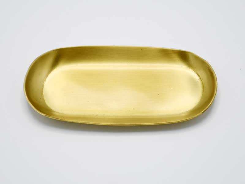 ブラス オーバルトレイ ミニ 真鍮 トレイ アンティーク風 おしゃれ インテリア ディスプレイ アクセサ..