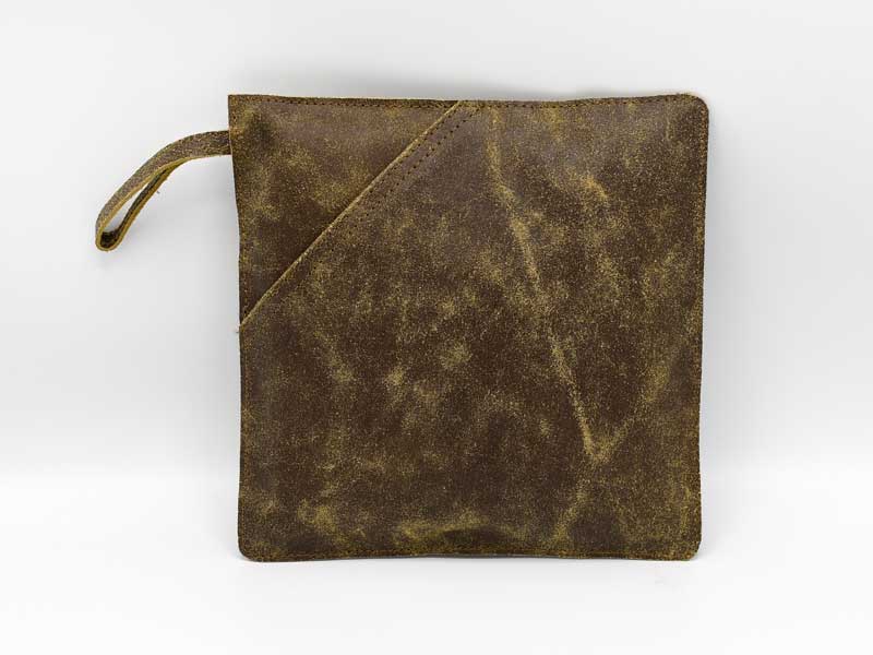 レザー トリベット ブラウン ミトン 鍋敷 鍋つかみ 本革 キッチン カフェ 店舗 アンティーク インダス..