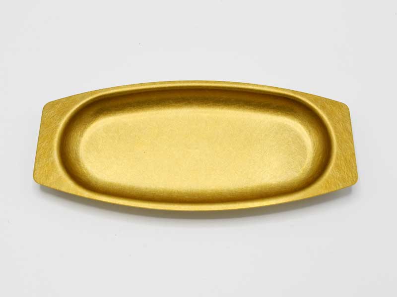 ブラス オーバル ハイトレイ ソリッド 真鍮 トレイ トレー アンティーク風 おしゃれ インテリア ディス..