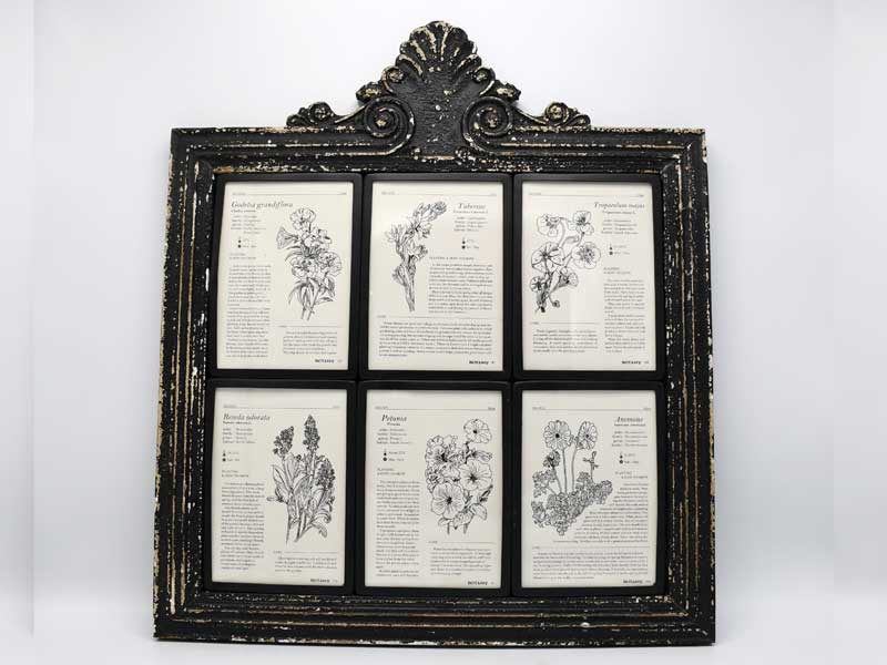 ヴィンテージ フォトフレーム ウィンドウ 6 スタンド フレーム おしゃれ インテリア アンティーク クラシック レトロ 額縁 アジアン雑貨 北欧