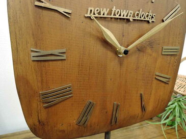 ウッドクロック スタンド ウォールクロック 置き時計 アンティーク クラシック ナチュラル 木製 シンプル アナログ インテリア おしゃれ 北欧 アジアン雑貨