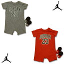 ベビージョーダン JORDAN BRAND ロンパース 2点セットJORDAN BRAND ジョーダンブランド ベビー服 エアジョーダン　BABY AIR JORDAN AIRJORDAN ベビ服 BABYJORDAN 売れ筋 出産祝いナイキ ギフト ラッピング 赤 グレー レッド