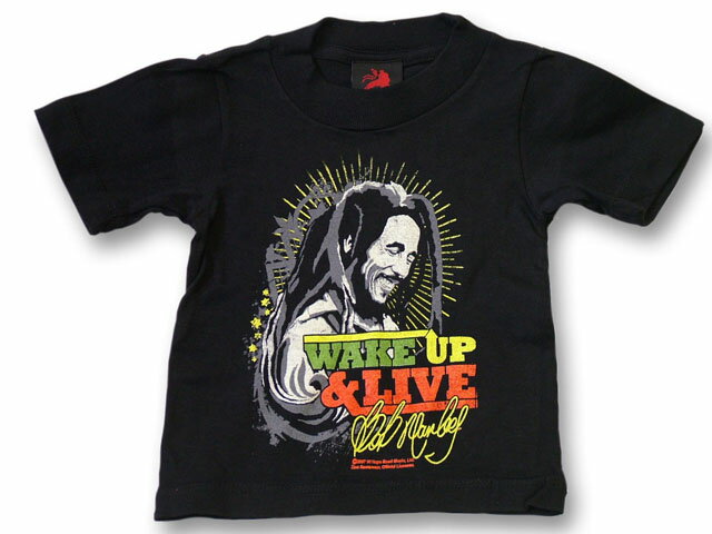 ZION ROOTS WEAR WAKE UP & LIVE ベビーTシャツ【ザイオン　ラスタ　子供服 レゲエ 子供服　ラスタ子供服 キッズダンス】