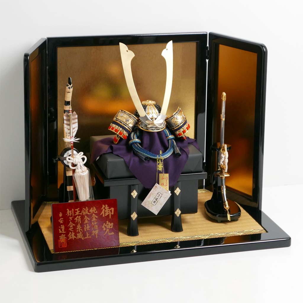 鎧兜　赤　蜻蛉　　箱有 L001 赤二枚胴具足 鎧 等身大 - サムライストア SAMURAI STORE