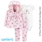 カーターズ 【Carter's】おウチ用にもギフトにもオススメ♪便利でお得な3点セット（ジャスト アドラブル）出産祝いオールシーズン 女の子 ギフトセット