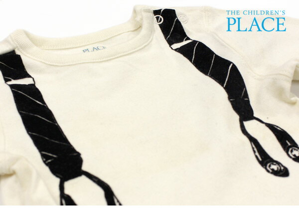 [訳ありアウトレット] チルドレンズプレイス【The Children's Place】 長袖ロンパース（サスペンダー）ボディスーツ 男の子