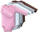 訳アリ特別価格カーターズ 長袖 4枚組 ロンパース(Girly Rose デザイン)ボディスーツ ベビー ボディースーツ Carter's 下着 肌着 短肌着 ...