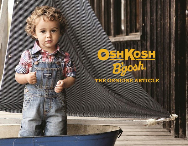 【残り9Mのみ】OshKosh【オシュコシュ】しっかりした素材感が抜群！どんなコーデもお任せの本格オーバーオール♪（ヒッコリーストライプ）オシュコシュ OshKosh デニム ジーンズ オーバーオール 出産祝い bodyrec（2020WS-J）