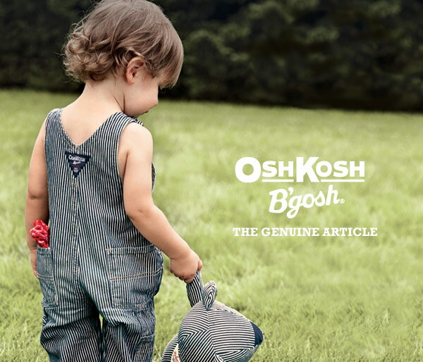 【残り9Mのみ】OshKosh【オシュコシュ】しっかりした素材感が抜群！どんなコーデもお任せの本格オーバーオール♪（ヒッコリーストライプ）オシュコシュ OshKosh デニム ジーンズ オーバーオール 出産祝い bodyrec（2020WS-J）