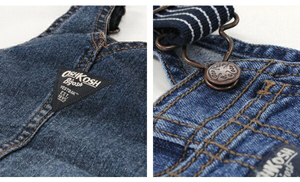 【残り12Mのみ】オシュコシュ【OshKosh】しっかりした素材感が抜群！どんなコーデもお任せの本格オーバーオール（ストレッチ デニム）オシュコシュ OshKosh デニム ジーンズ オーバーオール 出産祝い