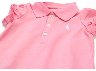 ラルフローレン【Ralph Lauren】人気のポロワンピース（Pink)【あす楽対応】 （ワンピース ベビー 出産祝い Ralph Lauren 赤ちゃん）