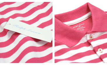 ラルフローレン【Ralph Lauren】人気のポロワンピース（Pink Stripe)【あす楽対応】（ラルフローレン ワンピース ベビー 出産祝い Ralph Lauren 赤ちゃん）