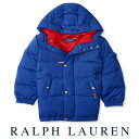 【残り12Mのみ】ラルフローレン【Ralph Lauren】フード付ダウンジャケット（ブルー）【あす楽対応】（ベビー 出産祝…