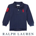 ラルフローレン【Ralph Lauren】メッシュ生地長袖ポロシャツ（ネイビー）【あす楽対応】ポロシャツ ベビー 出産祝い Ralph Lauren 赤ちゃん 男の子