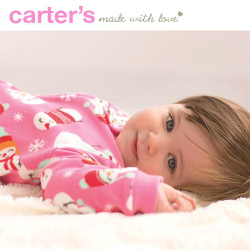 【残り9M,12M,24Mのみ】安心のカーターズ正規品 （Carter's）フード付フリースカバーオール（White Heart）【カバーオール フリース ジャンプスーツ 防寒 赤ちゃん 女の子】