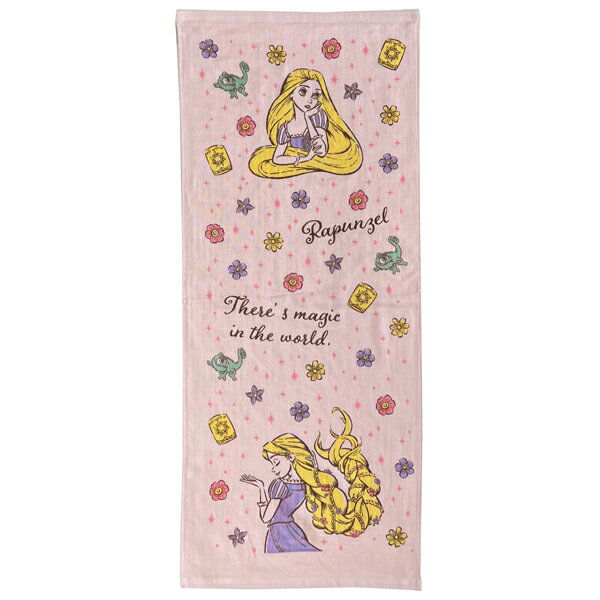 ラプンツェル フェイスタオル グッドラック FM424410 ガーゼプリント ディズニー キャラクター 林 タオル