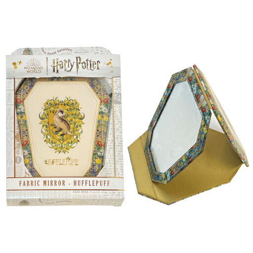 ハリーポッター ファブリックミラー ハッフルパフ WB46296 HarryPotter 卓上 折りたたみ 鏡 キャラクター 粧美堂 ハリーポッター ファブリックミラー ハッフルパフ WB46296 HarryPotter 卓上 折りたたみ 鏡 キャラクター 粧美堂