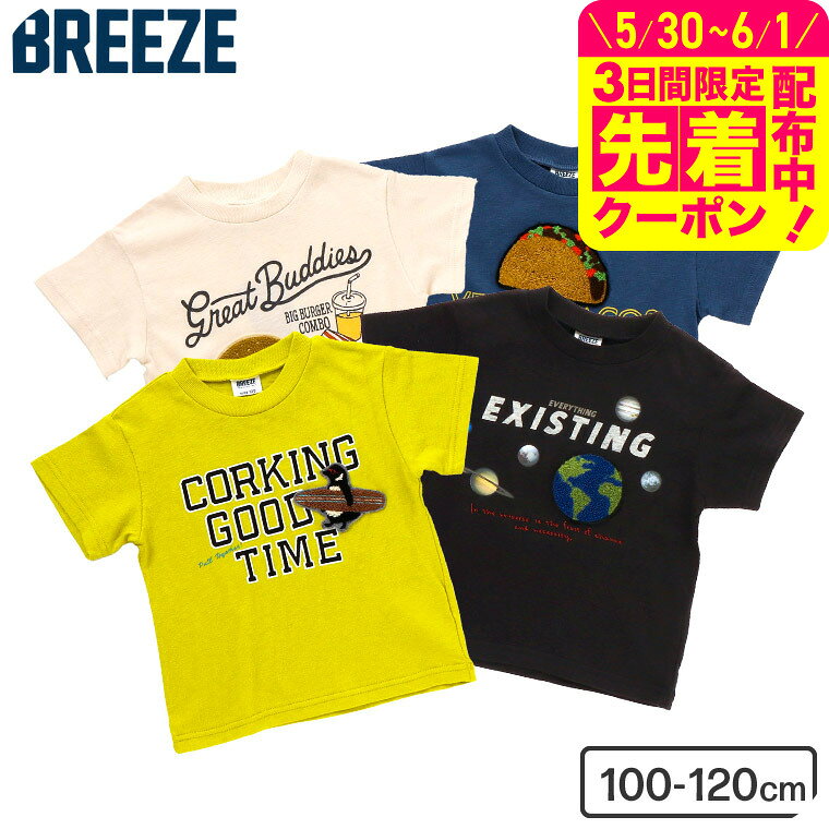 Rakuten - 子供服 男の子 半袖 サガラワッペンTシャツ / BREEZE ブリーズ ブリーズ 子供服 キッズ ベビー 半袖Tシャツ トップス かっこいい 夏 夏物 F.Oインターナショナル エフオー j307271 アパレルクーポン対象