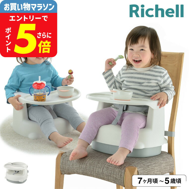 リッチェル(Richell) 2WAYごきげんチェアKN ホワイト 抗菌加工 ロー チェア テーブル ...