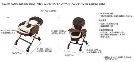 コンビホワイトレーベルネムリラオートスイングBEDi往復送料無料!!