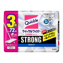 72枚入り クイックルワイパー 立体吸着 ウエットシート ストロング 24枚入り×3袋 コストコ COSTCO Quickle Wiper Strong