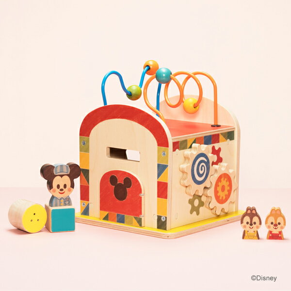【Disney｜KIDEA】ディズニー キディア BUSY BOX ビジーボックス 木製 知育玩具 おもちゃ 積み木 つみき ブロック 誕生日 お祝い 入園祝い プレゼント ギフト キデアのサムネイル