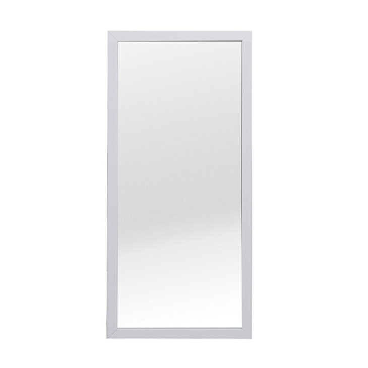 軽量 壁掛けミラー 壁掛け ミラー 鏡 ホワイト 白 高さ60 四角形 ウォールミラー ウォール スリム