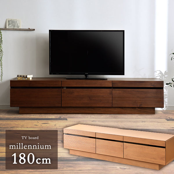 Rakuten - 完成品 テレビ台 180 木製 アッシュ 無垢 TV台 テレビボード ロータイプ ローボード TVボード 32型 北欧 おしゃれ 【超大型】【後払/時間指定NG】