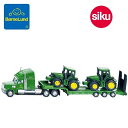 ボーネルンド John Deere トラクター付き低荷台トラック （ジク・SIKU） 1:87 SK1837 ミニカー 【北海道・沖縄及び離島発送不可】