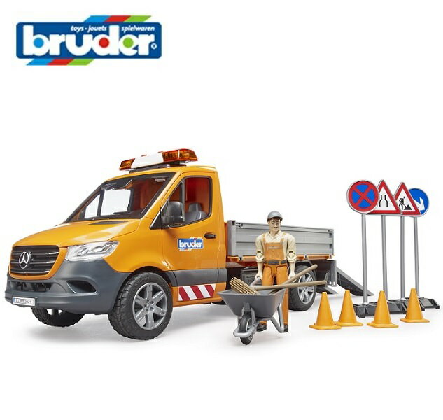 Bruder（ブルーダー）プロシリーズ MB 工事作業車 セット（フィギュア付き） BR02677