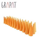 グラパット 19-206 まんだら オレンジコーン (Mandala Orange Cone) オレンジグラデーションつみき 正規輸入品【※北海道・沖縄及び離島...