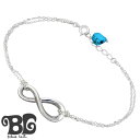 【ポイント10倍!27日まで!】 ブルーキャット Blue Cat ターコイズ インフィニティ シルバー ブレスレット アクセサリー レディース SBV772-1409