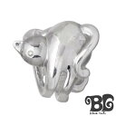 【ポイント5倍! 18日まで!】 ブルーキャット Blue Cat 猫 リバーシブル シルバー イヤークリップ レディース イヤーカフ アクセサリー 1個売り ...