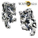 【ポイント5倍!27日まで】 ウルフマンB.R.S WOLFMAN B.R.S ウルフ スタッド シルバー ピアス アクセサリー ペアセット 両耳用 シルバー9...