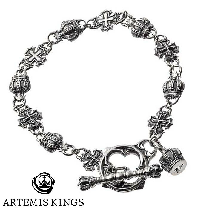 アルテミスキングス ARTEMISKINGS アイアン クロス マンテル シルバー ブレスレット AKB0034