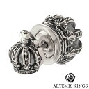 【ポイント5倍 30日限り!】 アルテミスキングス ARTEMIS KINGS クラウン キャッチ スタッド シルバー ピアス 片耳分 AKE0110