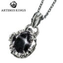 アルテミスキングス ARTEMIS KINGS オーバル クラウン シルバー ネックレス ペンダント ブラックスター AKP0138