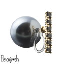 エレノアジュエリー Elenore Jewelry シルバー イヤリング アクセサリー ブラックボール ノンホール ピアス アクセサリー 片耳用 真珠 キュービ...