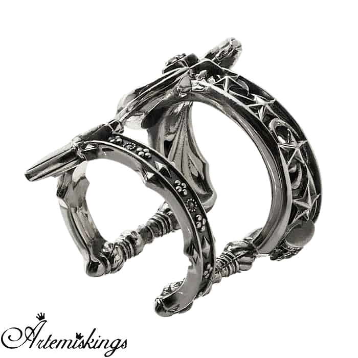 アルテミスキングス ARTEMISKINGS クレセント ムーン シルバー イヤーカフ 片耳分 ...