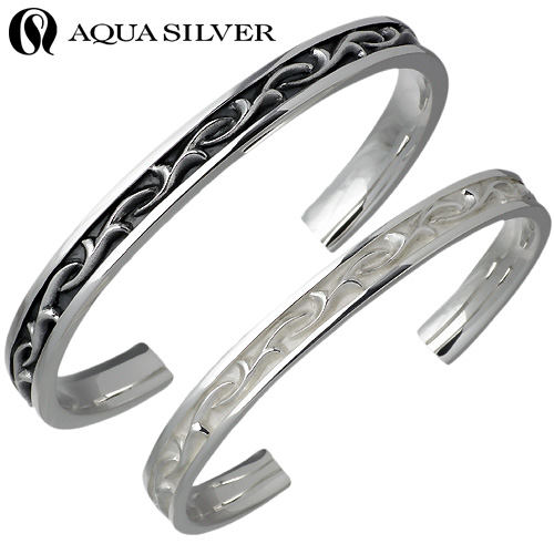 アクアシルバー AQUA SILVER アラベスク シルバー ペア バングル アクセサリー ブレスレット アクセサリー シルバー9…