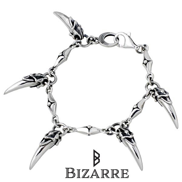 ビザール シルバーアクセサリー メンズ ビザール BIZARRE シルバー ブレスレット アクセサリー メンズ Sloth シルバー925 スターリングシルバー SBP073