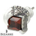 ビザール ピアス メンズ ビザール BIZARRE ドラゴン クロウ シルバー ピアス アクセサリー 1個売り ガーネット シルバー925 スターリングシルバー SPJ056GA