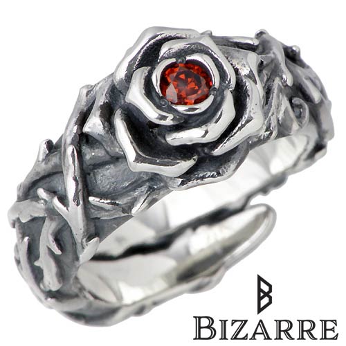 ビザール 指輪（メンズ） ビザール BIZARRE シークレット ローズ シルバー リング 指輪 アクセサリー シルバー 薔薇 バラ シルバー925 スターリングシルバー SRJ088SV