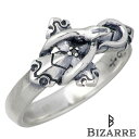 ビザール 指輪 メンズ ビザール BIZARRE Ouroboros Collection 3rd Happiness シルバー リング メンズ ブラックダイヤモンド クロス ヘビ 指輪 アクセサリー 12～18号 シルバー925 スターリングシルバー SRJ123