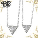 【ポイント5倍!30日まで!】 ブルーキャット Blue Cat シルバー トライアングル キュービック ペア ネックレス アクセサリー シルバー925 スター...