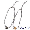 【ポイント5倍! 18日まで!】 クロストゥーミー close to me ステンレス ペア ブレスレット アクセサリー ダイヤモンド 金属アレルギー対応 SB...