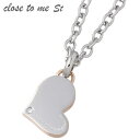 クロストゥーミー close to me メッセージハート ステンレス ネックレス アクセサリー 金属アレルギー対応 キュービック レディースペンダントトップ ...