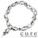 【ポイント5倍! 18日まで!】 キュア cure チェーン フレア シルバー ブレスレットL シルバー925 スターリングシルバー CU-BR-006-L